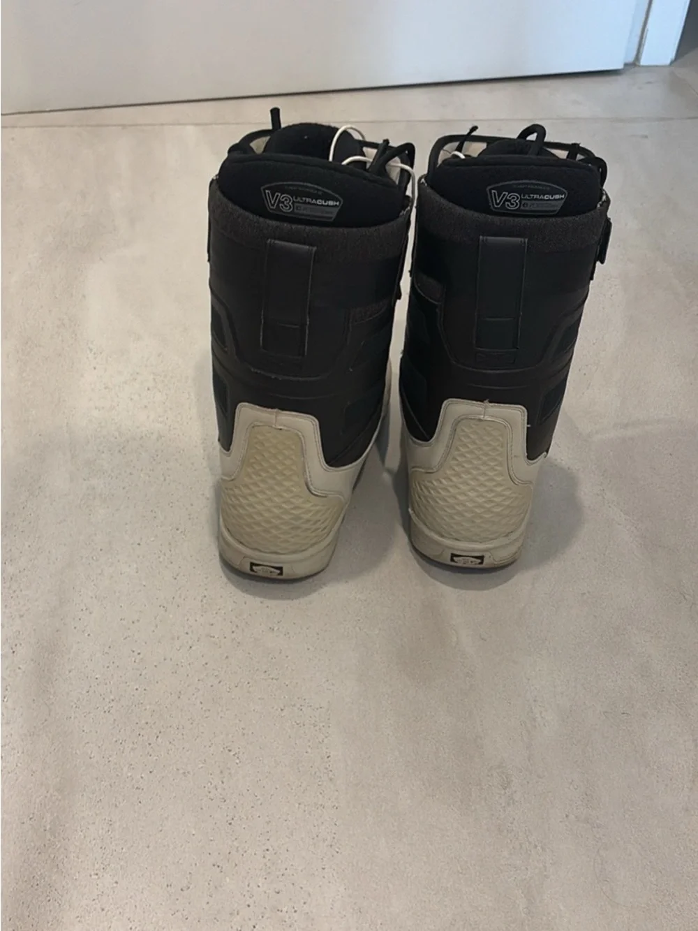 Vans Black and White Snow Boots